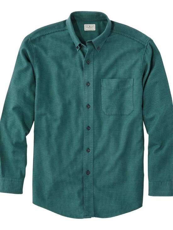 L.L. Bean Other - L.L. Bean Wicked Good Flannel Shirt – Deep Evergreen Houndstooth – L Tall